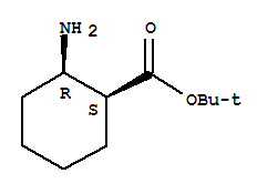 Structure of Cyclohexanecarboxylicacid, 2-amino-, 1,1-dimethylethyl ester, (1S,2R)-