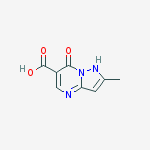 Structure of 7-HYDROXY-2-METHYLPYRAZOLO[1,5-A]PYRIMIDINE-6-CARBOXYLIC ACID