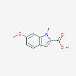 Structure of 6-METHOXY-1-METHYL-1H-INDOLE-2-CARBOXYLIC ACID
