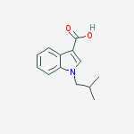 1-(2-methylpropyl)-1H-indole-3-carboxylic acid结构式
