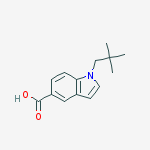 Structure of 1-NEOPENTYL-1H-INDOLE-5-CARBOXYLIC ACID