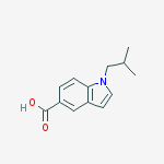 Structure of 1-ISOBUTYL-1H-INDOLE-5-CARBOXYLIC ACID