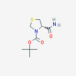 Structure of (S)-TERT-BUTYL 4-CARBAMOYLTHIAZOLIDINE-3-CARBOXYLATE