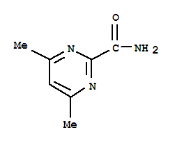 Structure of 2-Pyrimidinecarboxamide,4,6-dimethyl-