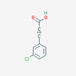 Structure of 2-propynoic acid, 3-(3-chlorophenyl)-