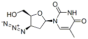 Structure of 1-[(2R,4R,5S)-4-azido-5-(hydroxymethyl)oxolan-2-yl]-5-methyl-pyrimidine-2,4-dione