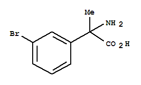 2-amino-2-(3-bromophenyl)propanoic acid结构式