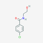 4-chloro-N-(2-hydroxyethyl)benzamide结构式