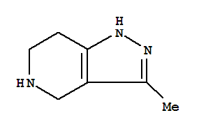 Structure of 4,5,6,7-tetrahydro-3-methyl-1H-pyrazolo[4,3-c]pyridine