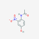 3-NITRO-4-ACETAMIDOPHENOL结构式