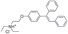 Structure of 2-[4-(1,2-diphenylvinyl)phenoxy]ethyl(diethyl)ammonium chloride