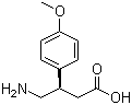(R)-4-氨基-3-(4-甲氧基苯基)丁酸结构式