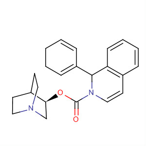 2(1H)-Isoquinolinecarboxylic acid, 3,4-dihydro-1-phenyl-,(3R)-1-azabicyclo[2.2.2]oct-3-yl ester, (1R)-结构式