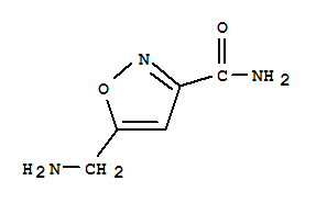Structure of 3-Isoxazolecarboxamide,5-(aminomethyl)-