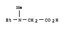Chemical structure of [ethyl(methyl)amino]acetic acid