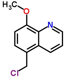 Structure of 5-(chloromethyl)-8-methoxyquinoline