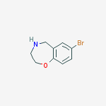 Structure of 7-bromo-2,3,4,5-tetrahydro-1,4-benzoxazepine