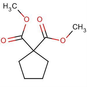 Structure of 1,1-cyclopentanedicarboxylic acid, dimethyl ester