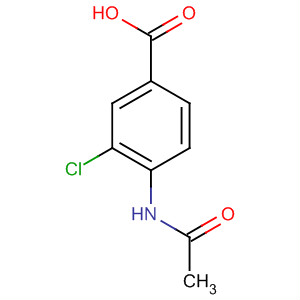 Structure of Benzoic acid, 4-(acetylamino)-3-chloro-