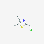 Structure of 2-(chloromethyl)-4,5-dimethyl-1,3-thiazole(SALTDATA: FREE)