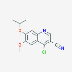 Structure of 4-Chloro-7-isopropoxy-6-methoxyquinoline-3-carbonitrile
