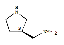 Structure of 3-Pyrrolidinemethanamine,N,N-dimethyl-, (3S)-