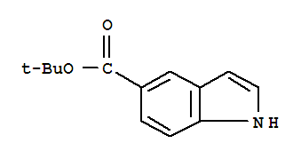 Structure of tert-butyl 1H-indole-5-caboxylate