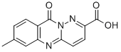 Structure of 10H-Pyridazino[6,1-b]quinazoline-2-carboxylic acid, 7-methyl-10-oxo-