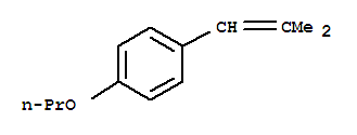 Structure of BENZENE, 1-(2-METHYL-1-PROPENYL)-4-PROPOXY-