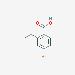 Chemical structure of 4-bromo-2-propan-2-ylbenzoic acid