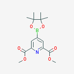 Structure of DIMETHYL 4-(4,4,5,5-TETRAMETHYL-1,3,2-DIOXABOROLAN-2-YL)PYRIDINE-2,6-DICARBOXYLATE