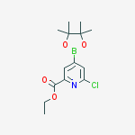 Structure of ETHYL 6-CHLORO-4-(4,4,5,5-TETRAMETHYL-1,3,2-DIOXABOROLAN-2-YL)PICOLINATE