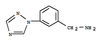 Structure of [3-(1H-1,2,4-TRIAZOL-1-YL)PHENYL]METHYLAMINE
