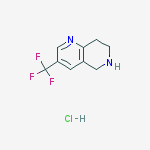 Structure of 3-(Trifluoromethyl)-5,6,7,8-tetrahydro-1,6-naphthyridine hydrochloride