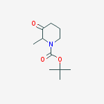 N-BOC-2-甲基-3-哌啶酮结构式
