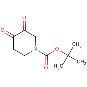 Structure of 1-Piperidinecarboxylic acid, 3,4-dioxo-, 1,1-dimethylethyl ester