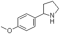 Structure of 2-(4-METHOXY-PHENYL)-PYRROLIDINE