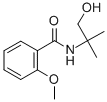 N-(1-羟基-2-甲基-丙-2-基)-2-甲氧基-苯甲酰胺结构式