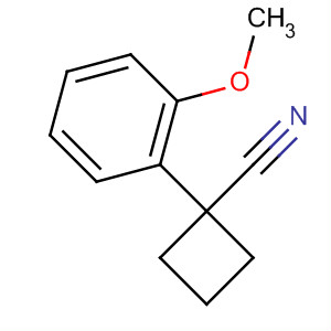 Cyclobutanecarbonitrile, 1-(2-methoxyphenyl)-结构式