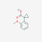 Structure of 1-(2-methoxyphenyl)cyclopropane-1-carboxylic acid