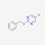 Structure of 2-BENZYLOXY-5-BROMO-PYRIMIDINE
