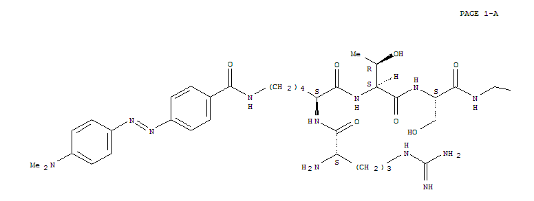 Structure of H-Arg-Lys(DABCYL)-Thr-Ser-Gly-Pro-Asn-Gln-Glu-Gln-Glu(EDANS)-Arg-OH