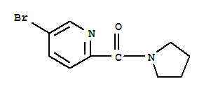 1-(5-溴砒啶-2-基羰基)吡咯啉结构式