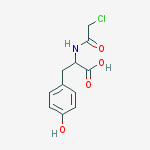 Structure of D-Tyrosine, N-(2-chloroacetyl)-