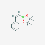 (Z)-4,4,5,5-tetramethyl-2-styryl-1,3,2-dioxaborolane结构式