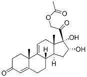 Structure of 16alpha,17,21-trihydroxypregna-4,9(11)-diene-3,20-dione 21-acetate