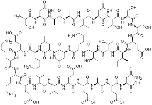 Structure of PROTHYMOSIN ALPHA (1-28) (HUMAN, BOVINE, MOUSE, RAT)