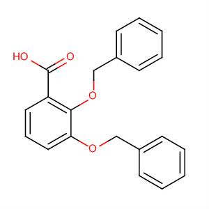 Structure of Benzoic acid, 2,3-bis(phenylmethoxy)-