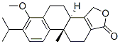 Structure of Phenanthro(1,2-c)furan-1(3H)-one, 3b,4,5,9b,10,11-hexahydro-6-methoxy- 9b-methyl-7-(1-methylethyl)-, (3bR-trans)-