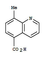 5-Quinolinecarboxylicacid, 8-methyl-结构式